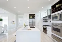 Design Bucătărie combinată cu o cameră de zi Hrușciov fotografie în interior, cum să se combine și conectați,