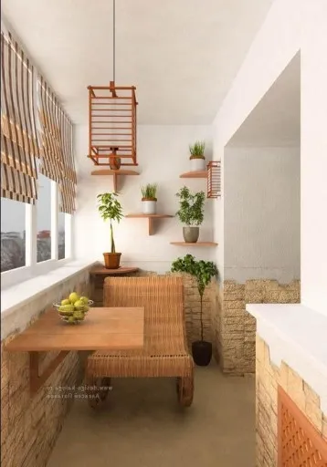 Proiectare bucătărie cu balcon 45 fotografii ale interiorului