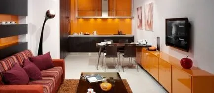 aspect bucatarie de design sala de mese și fotografii de interior