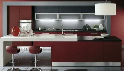 aspect bucatarie de design sala de mese și fotografii de interior
