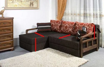 Divandake în colțul canapea și direct