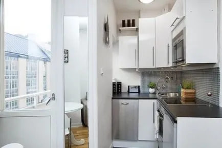 Proiectare bucătărie cu balcon 45 fotografii ale interiorului
