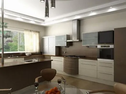 aspect bucatarie de design sala de mese și fotografii de interior
