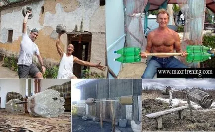 formare acasă - colecta gantere și halteră cu mâinile, Alexander Grafchikov