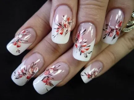 Nail Design cu culorile din fotografie (culori de design fotografie de unghii) Cuie de design cu flori pentru fotografie