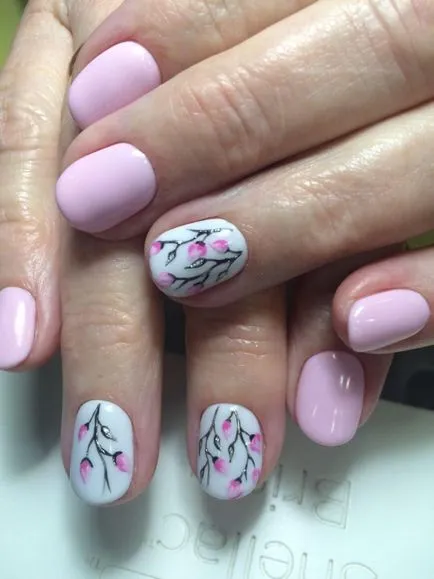 Nail Design cu culorile din fotografie (Detalii Salvare ca) Cuie de design cu flori pentru fotografie