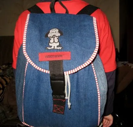 rucsaci originale exclusive cu mâinile lor din blugi vechi