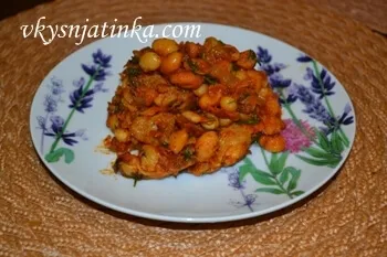 Bean tocană cu carne de pui - reteta cu fotografii