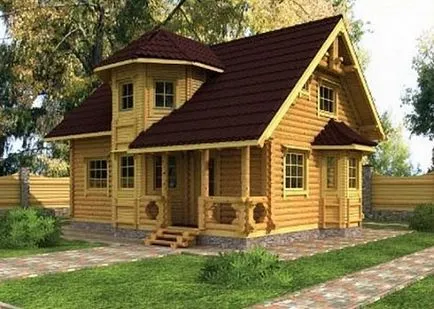 Fereastra Bay intr-o casa de lemn