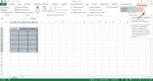 Formatarea unui tabel în Excel