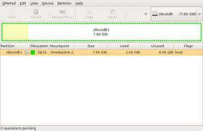ubuntu bliț Formatarea