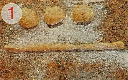 Forma sub formă de rulouri modul de a face chifle frumoase formă din aluat de drojdie