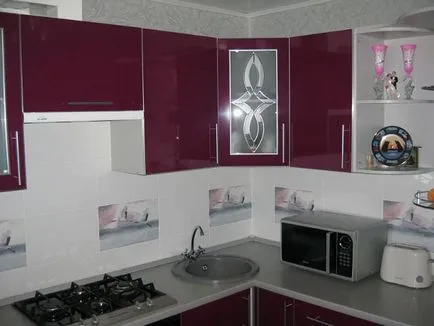 Design Violet bucătărie, o combinație de culori (70 foto reale), bucătărie de design, design interior, reparații, foto (bucatarie) Design Violet bucătărie, o combinație de culori (70 foto reale), bucătărie de design, design interior, reparații, fotografii