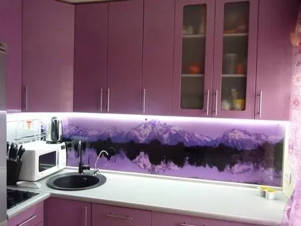 Design Violet bucătărie, o combinație de culori (70 foto reale), bucătărie de design, design interior, reparații, foto (violet) Design Violet bucătărie, o combinație de culori (70 foto reale), bucătărie de design, design interior, reparații, fotografii