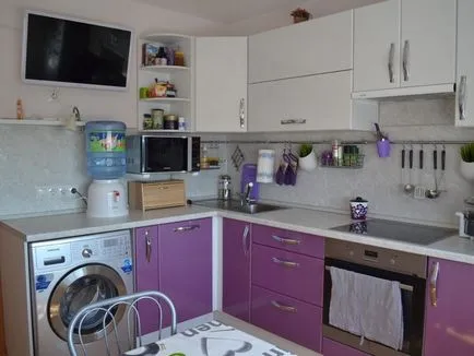 Design Violet bucătărie, o combinație de culori (70 foto reale), bucătărie de design, design interior, reparații, fotografie (design bucătărie violet) Design Violet bucătărie, o combinație de culori (70 foto reale), bucătărie de design, design interior, reparații, fotografii