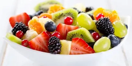Salata de fructe cu iaurt - cum să gătească (pas cu pas rețete cu fotografii), se taie si se decoreaza (iaurt) Salata de fructe cu iaurt - cum să gătească (pas cu pas rețete cu fotografii), tăiate și decora