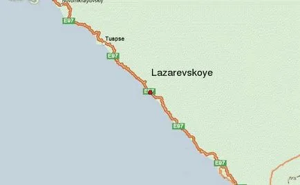 Unde este Lazarevskoye Marea Neagră, Lazarevskoye (este) Unde este Lazarevskoye Marea Neagră, Lazarevskoye