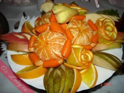 Feliere fructe sau frumos tăiate și fructe ambalaj