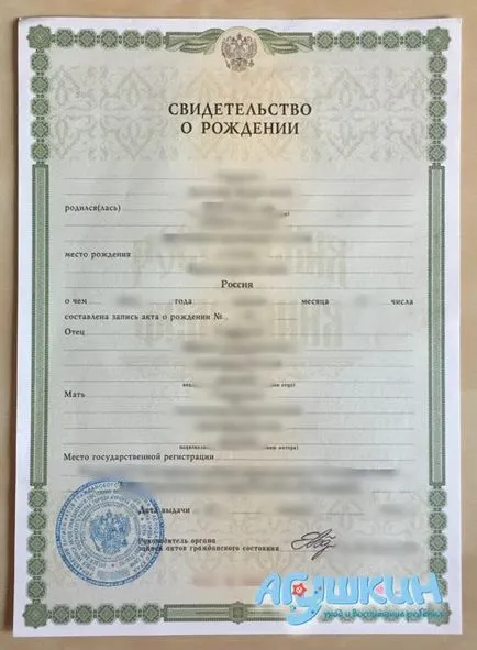 Unde și cum se obține un certificat de naștere al copilului (copii) Unde și cum să obțineți un certificat de naștere