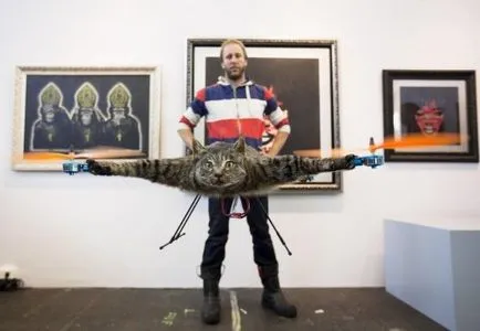 Olandezul a făcut un elicopter de la pisica îndesate (Moale) Olandezul a făcut un elicopter de la pisica îndesate