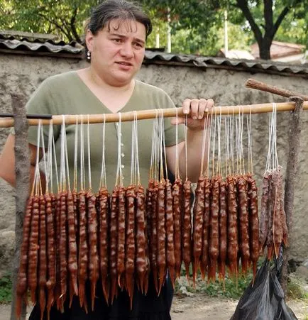 delicatețe churchkhela georgiană - ce este (churchkhela) delicatețe churchkhela georgiană - ce este