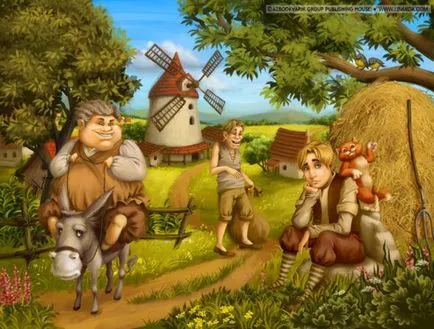 Ilustrații la poveste pisoiul imagini (poze) Ilustrații la poveste Motanul încălțat Imagini