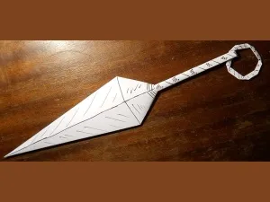 Cum sa faci o kunai de hârtie de la normal sau origami