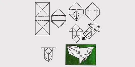 Cum de a face mașină de hârtie de origami cu propriile lor mâini și circuitul de film