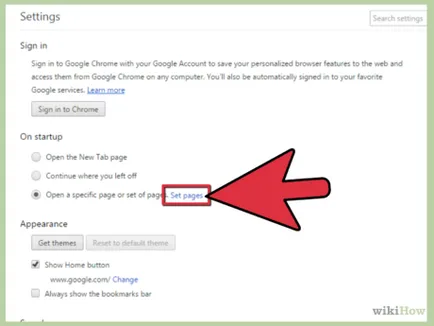Cum de a face pagina de start Google în Chrome