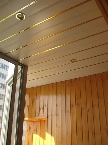 Ce tavanul în balcon logie, cu mâinile lor, cum să facă, opțiunile, vopsea decât (lui) Ce tavanul în balcon logie, cu mâinile lor, cum să facă, opțiunile, vopsea decât