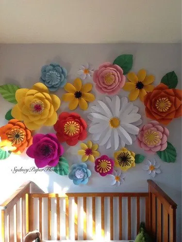Cum de a face flori mari de hartie, idei creative locale - meșteșuguri - ateliere - diy