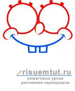 Cât de ușor să atragă SpongeBob creion treptat - trage aici (SpongeBob) Cât de ușor să atragă SpongeBob creion treptat - trage aici