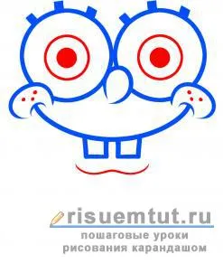 Cât de ușor să atragă SpongeBob creion treptat - trage aici (SpongeBob) Cât de ușor să atragă SpongeBob creion treptat - trage aici