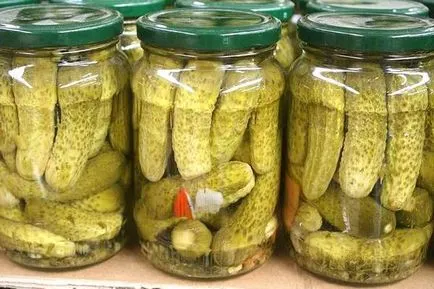 Cum se murarea castraveți crocante, conserve reteta cele mai delicioase în borcane litru