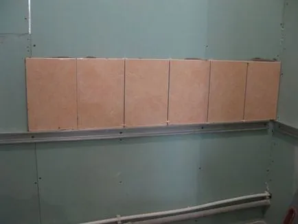 Cum să lipici placi ceramice pe gips-carton din fotografie baie și instrucțiunile video de
