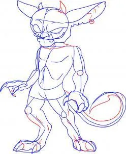 Cum de a desena etape daemon creion (daemon) Cum de a desena un demon etape creion