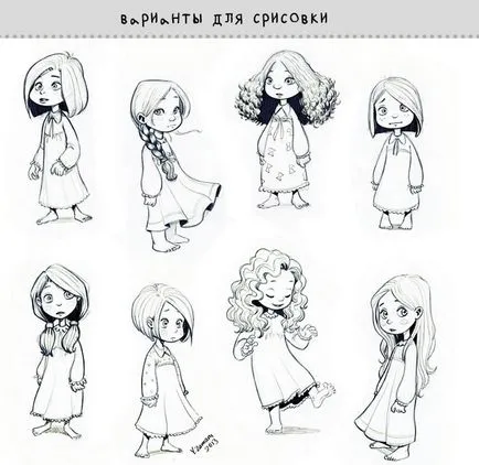 Cum de a desena o fată în etape creion