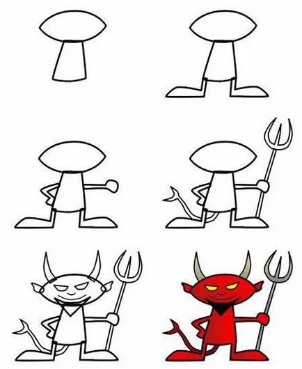 Cum de a desena etape creion Daemon (daemon) Cum de a desena un demon etape creion