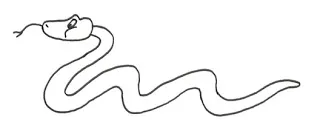 Cum de a desena un șarpe trage desene simple (trage pas cu pas) Cum de a desena un șarpe trage desene simple