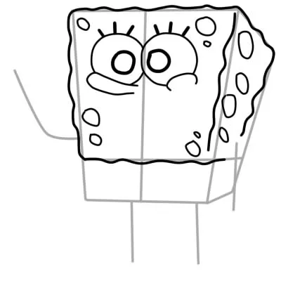 Cum de a desena SpongeBob etape, lessdraw