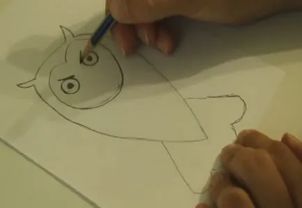 Cum de a desena etapele bufniță creion pentru incepatori