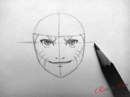 Cum de a desena Naruto, desene in creion în etape