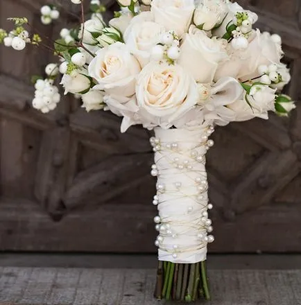 Cum de a face piciorul unui buchet de mireasa (buchet) Cum de a face piciorul unui buchet de mireasa