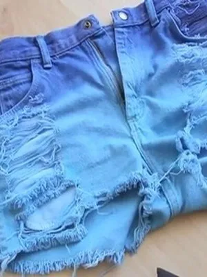 Cum de a face o modă pantaloni scurți din denim cu mâinile rupte modele frumoase