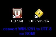 Cum se convertesc un utf-8 1251