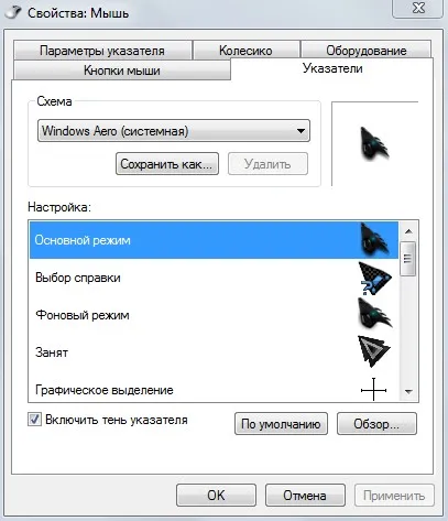 Cum de a pune cursorul personalizat pe Windows 7 8 trepte (imagini)
