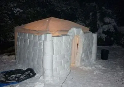 Cum de a construi o colibă de zăpadă la dacha (cabana) Cum de a construi o casă de zăpadă în țară