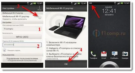 Cum de a distribui Internet mobil de la un smartphone Wi-Fi instituit un punct de acces (router Wi-Fi) la (wi-fi) Cum de a distribui Internet mobil de la un smartphone Wi-Fi înființat un punct de acces (router Wi-Fi) la