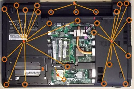 Cum să demontați laptop eMachines video de e528, prietene