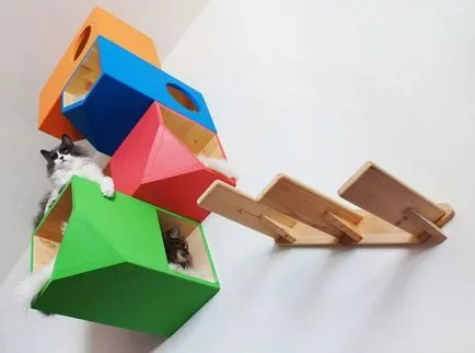 Cum sa faci o casa pentru pisica cu mâinile proprii, creatiile sale originale și idei mari și case mici
